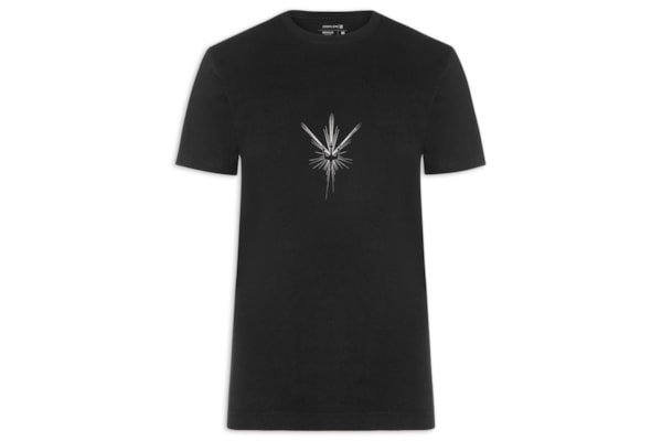 Camiseta Masculina Regular Vintage Surfing Star - Preto