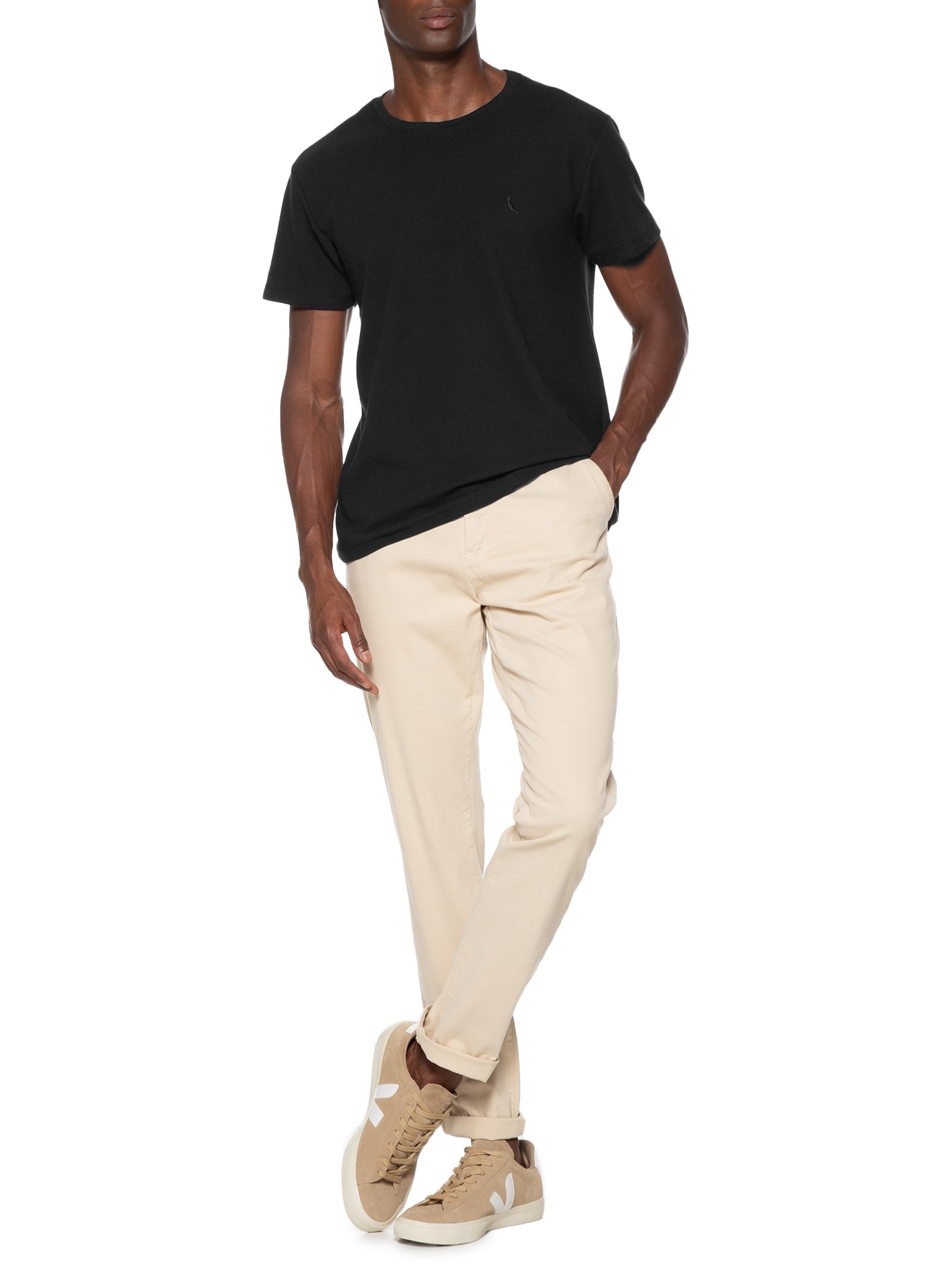 Camiseta Masculina Regular Wellen Preto Reserva