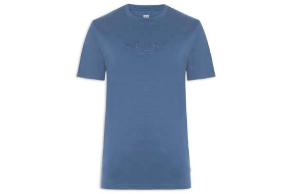 Camiseta Masculina Relaxed Fit - Azul