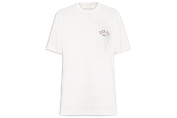 Camiseta Masculina Relaxed Fit Bordado - Branco