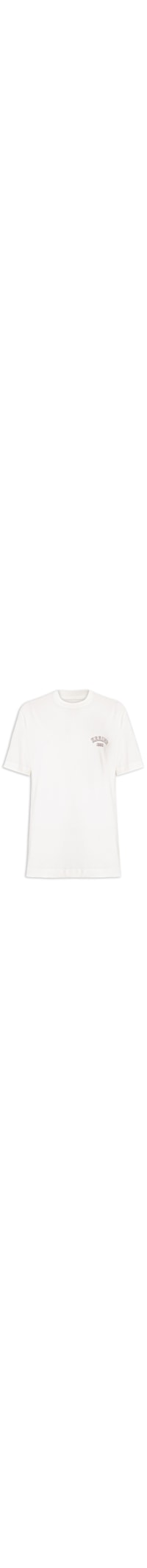 Camiseta Masculina Relaxed Fit Bordado - Branco