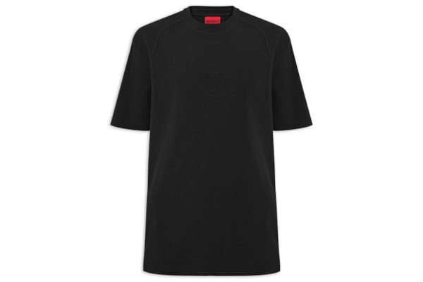 Camiseta Masculina Relaxed-Fit Crew Neck Daffl - Preto