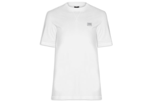 Camiseta Masculina Relaxed Fit Em Algodão - Branco
