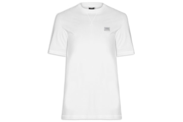 Camiseta Masculina Relaxed Fit Em Algodão - Branco