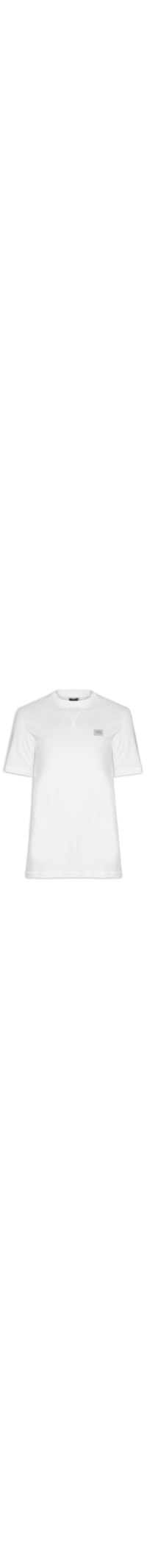 Camiseta Masculina Relaxed Fit Em Algodão - Branco