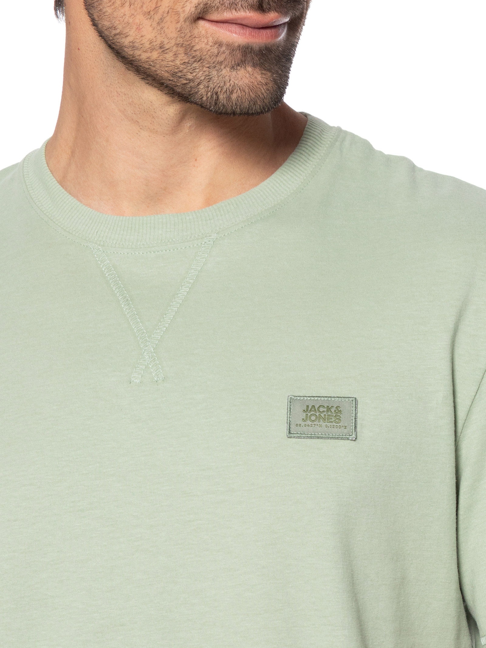 Camiseta Masculina Relaxed Fit Em Algodão Verde Jack & Jones