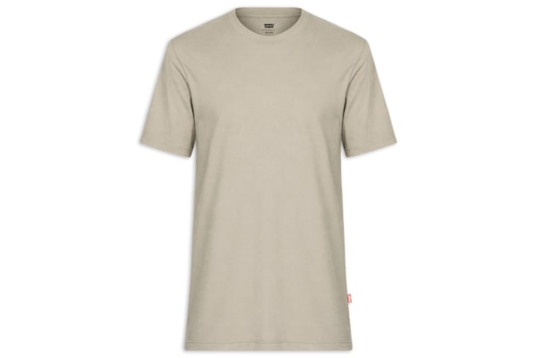Camiseta Masculina Relaxed Fit Essential - Bege