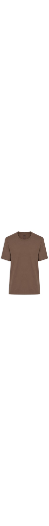 Camiseta Masculina Relaxed Fit Essential - Marrom