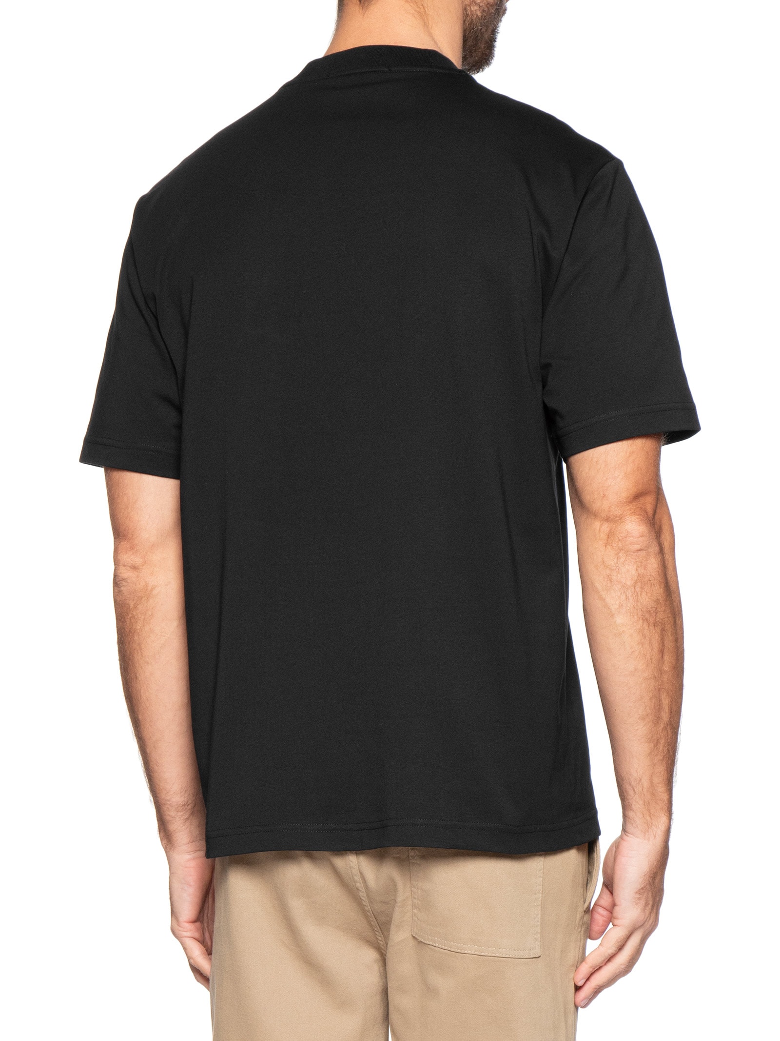 Camiseta Masculina Relaxed Fit Estampa Box Preto Fred Perry