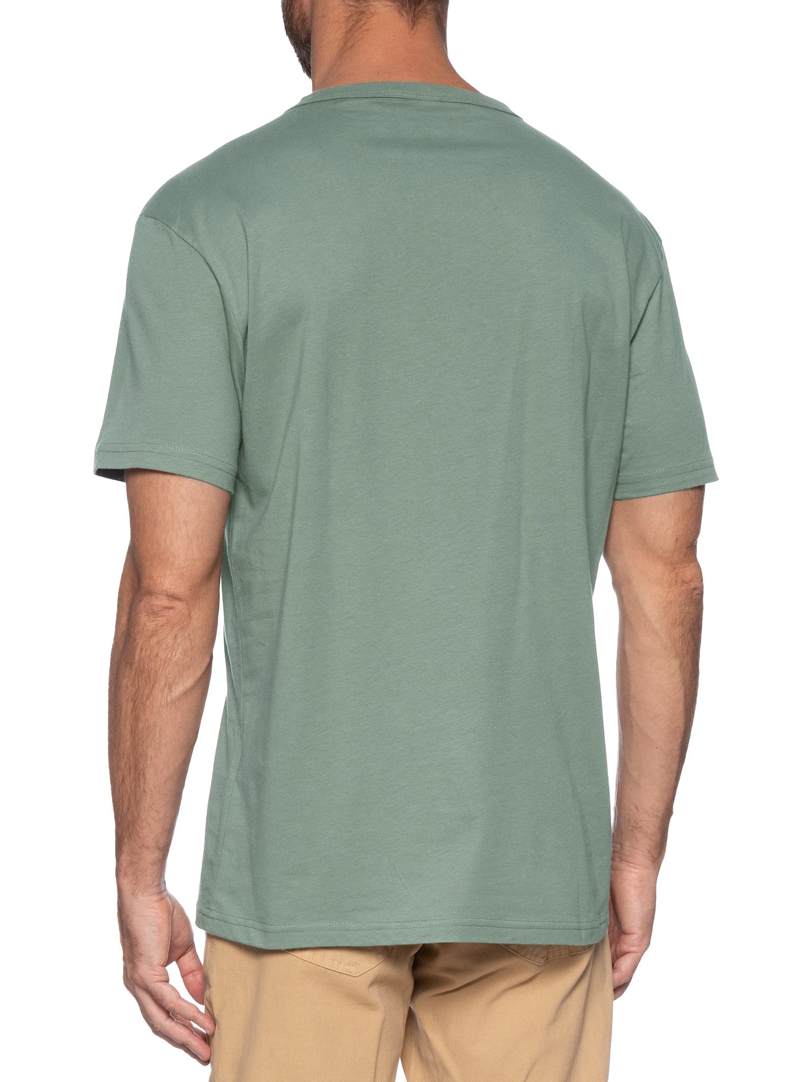 Camiseta Masculina Relaxed Fit Linear Logo Verde Tommy Jeans