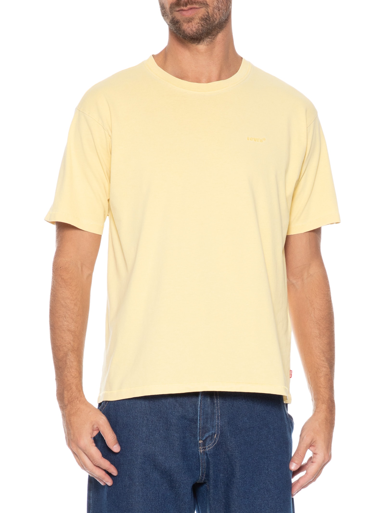 Camiseta Masculina Relaxed Fit Red Tab Vintage Amarelo Levi's