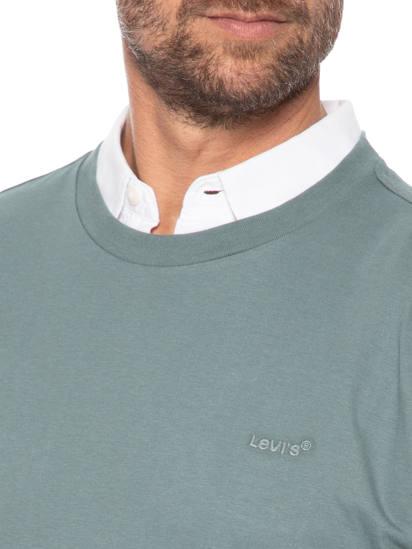 Camiseta Masculina Relaxed Fit Red Tab Vintage Verde Levi's