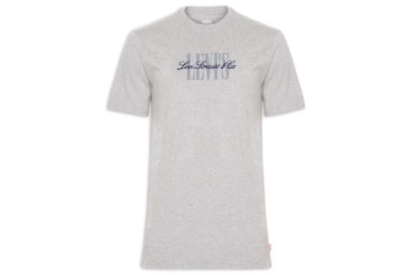Camiseta Masculina Relaxed Fit SS Graphic - Cinza