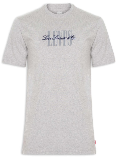 Camiseta Masculina Relaxed Fit SS Graphic – Cinza