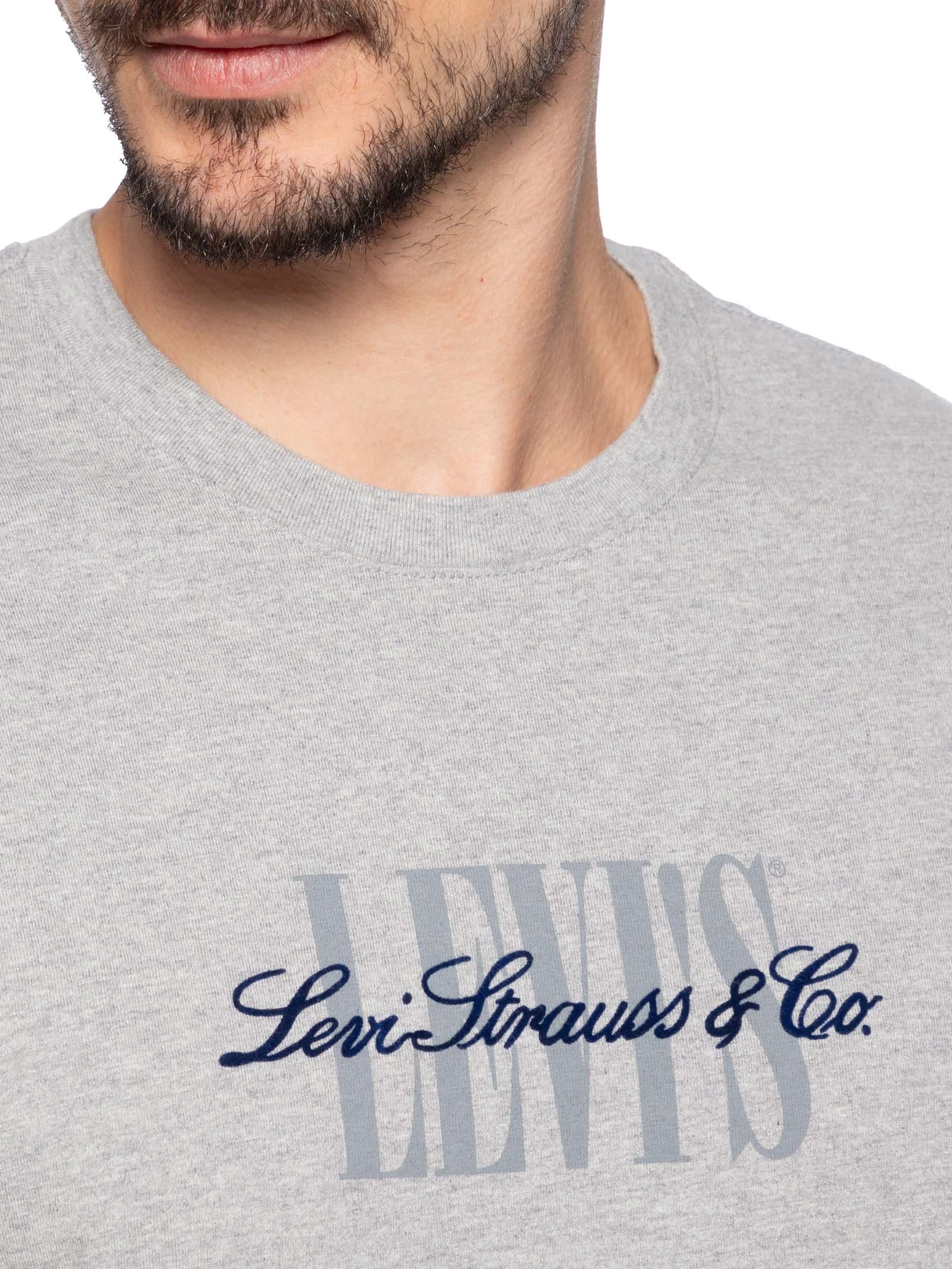 Camiseta Masculina Relaxed Fit SS Graphic Cinza Levi's