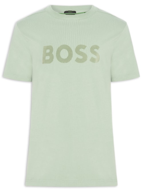 Camiseta Masculina Relaxed Fit Stretch Cotton Ts Iconic Logo – Verde