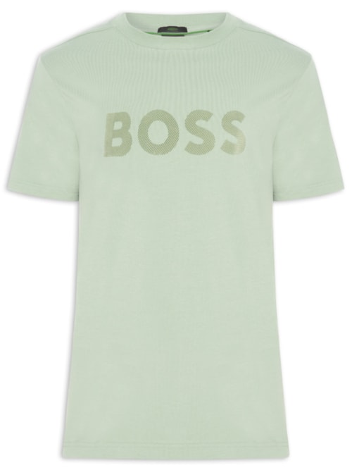 Camiseta Masculina Relaxed Fit Stretch Cotton Ts Iconic Logo - Verde