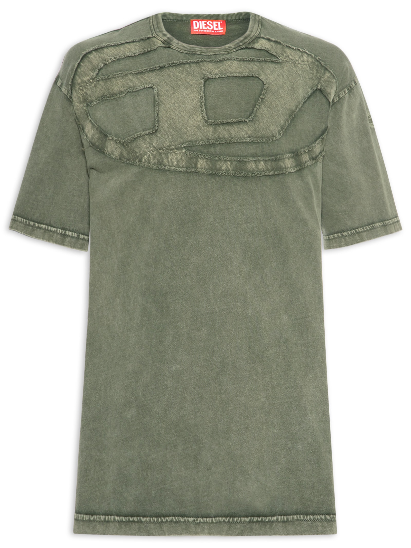 Camiseta Masculina Relaxed Fit T-Boxt-De Preto Diesel