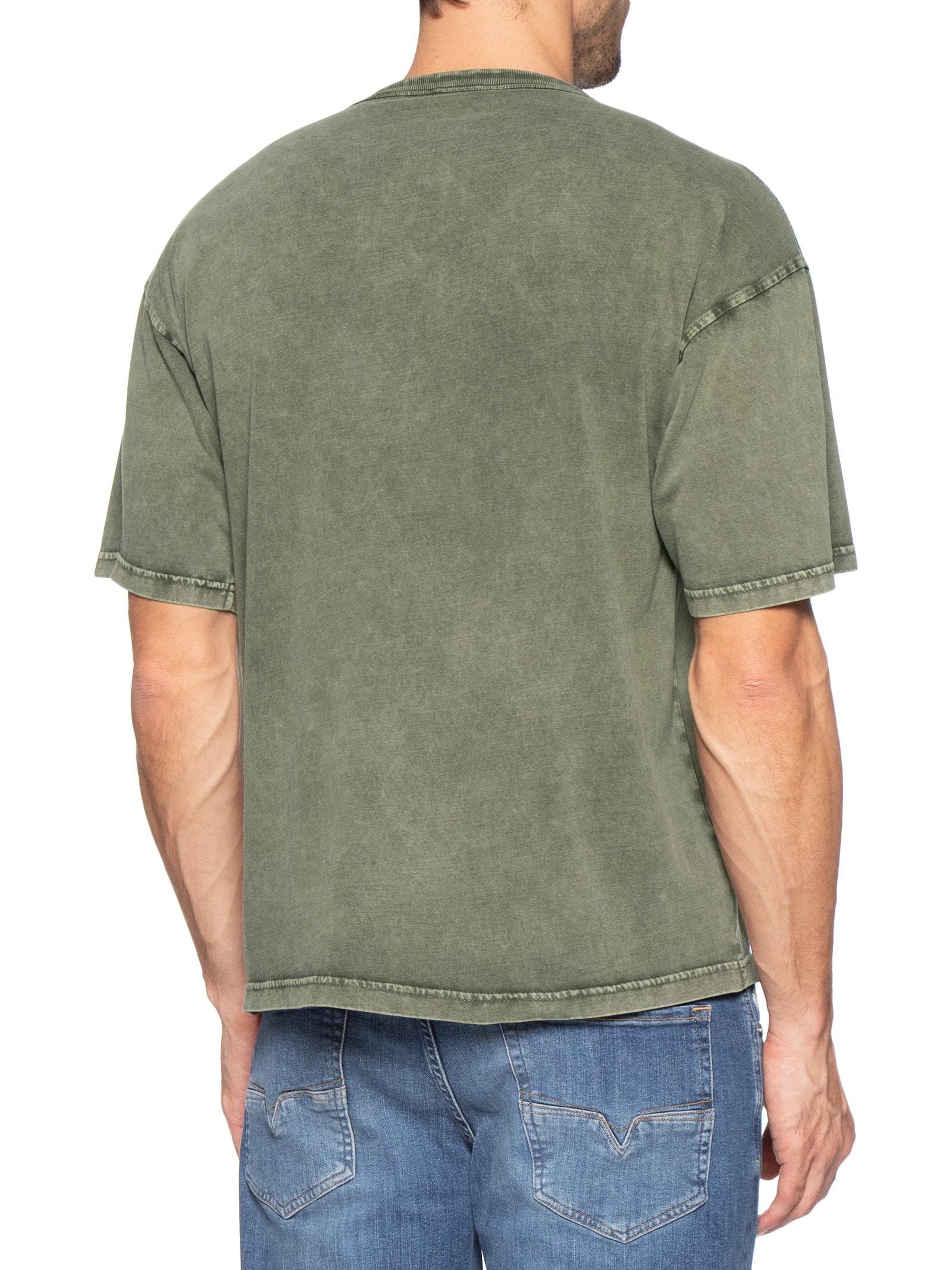 Camiseta Masculina Relaxed Fit T-Boxt-De Preto Diesel