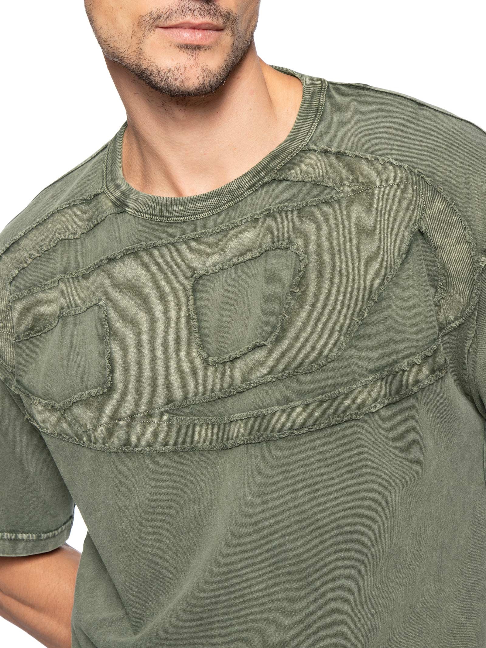 Camiseta Masculina Relaxed Fit T-Boxt-De Verde Diesel