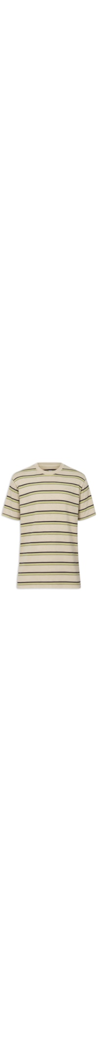 Camiseta Masculina Relaxed Fit Tab Vintage - Bege