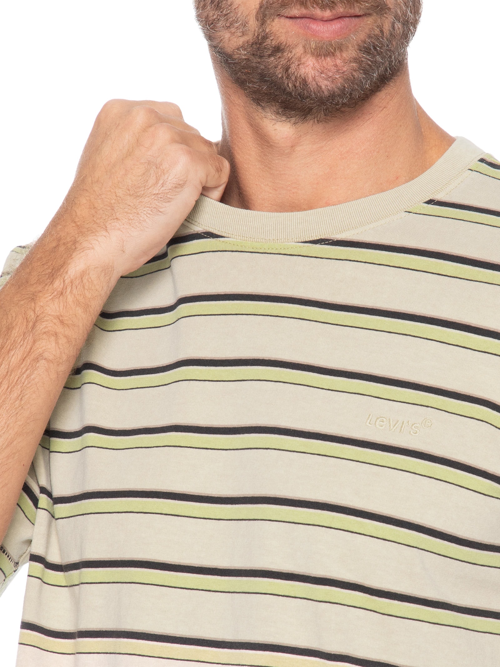 Camiseta Masculina Relaxed Fit Tab Vintage Bege Levi's
