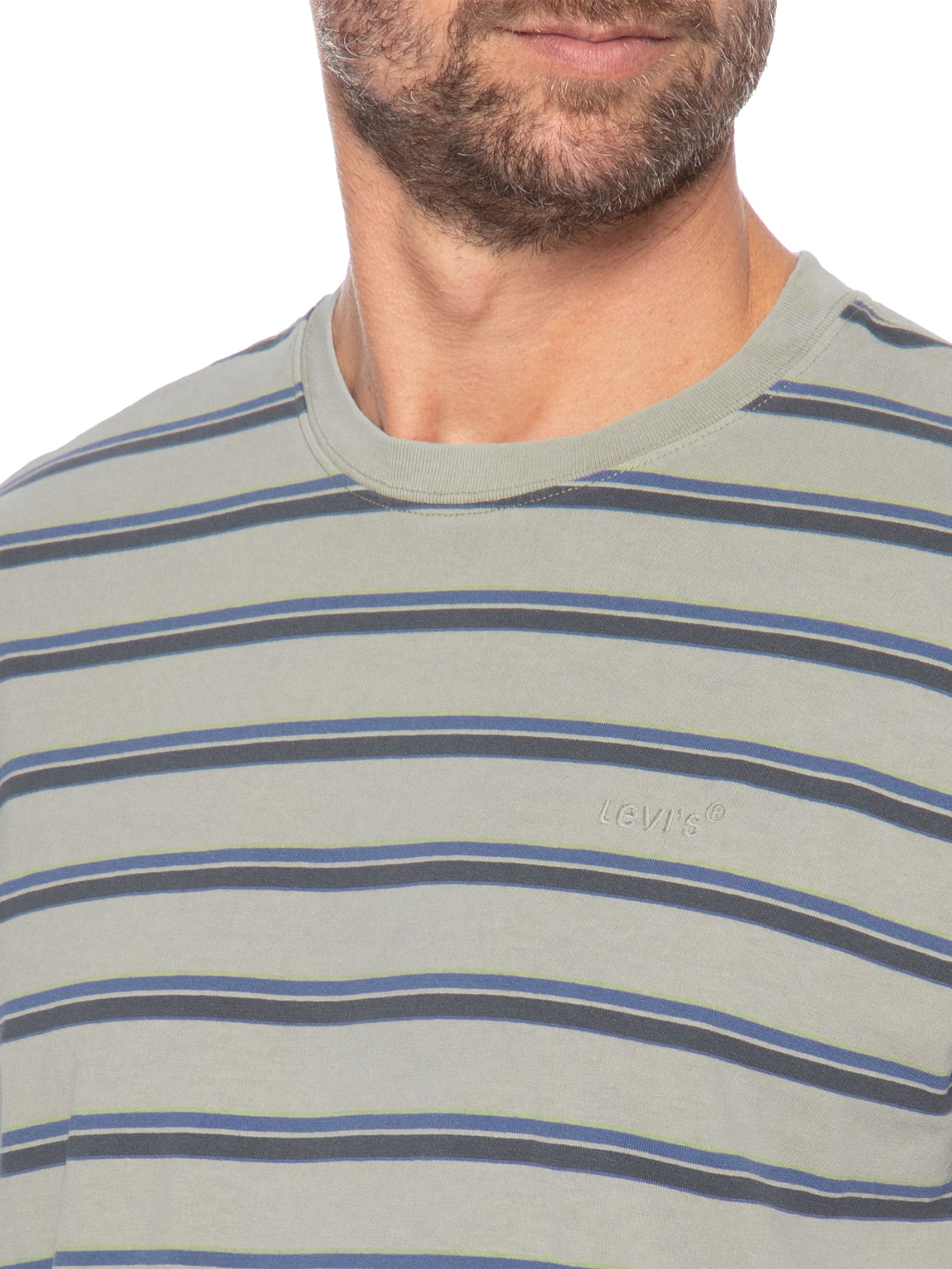 Camiseta Masculina Relaxed Fit Tab Vintage Cinza Levi's