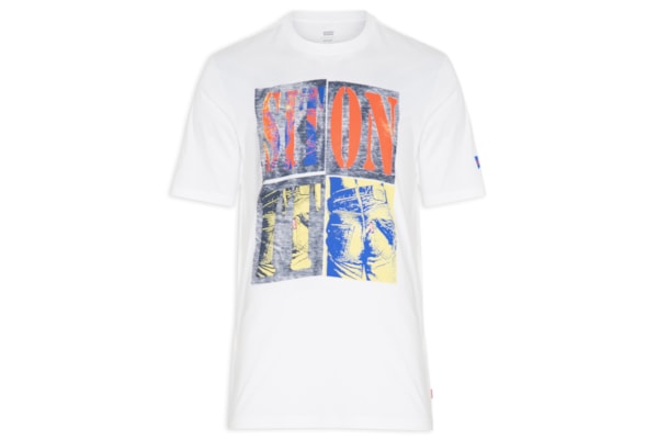 Camiseta Masculina Relaxed Fit Tee - Branco