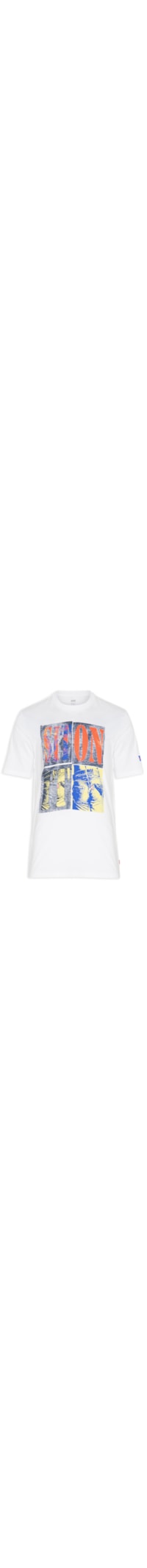 Camiseta Masculina Relaxed Fit Tee - Branco