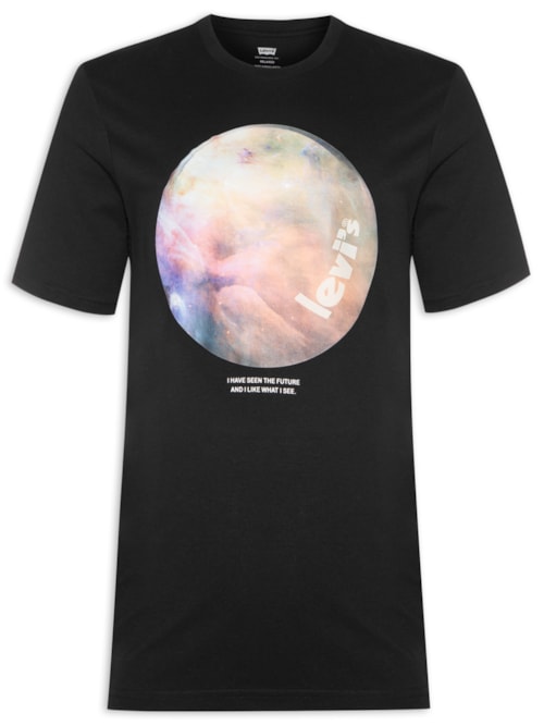 Camiseta Masculina Relaxed Fit Tee – Preto