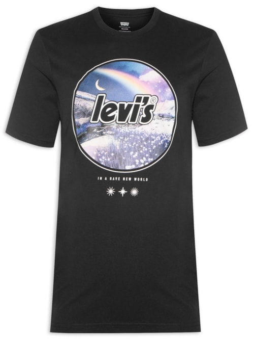 Camiseta Masculina Relaxed Fit Tee – Preto