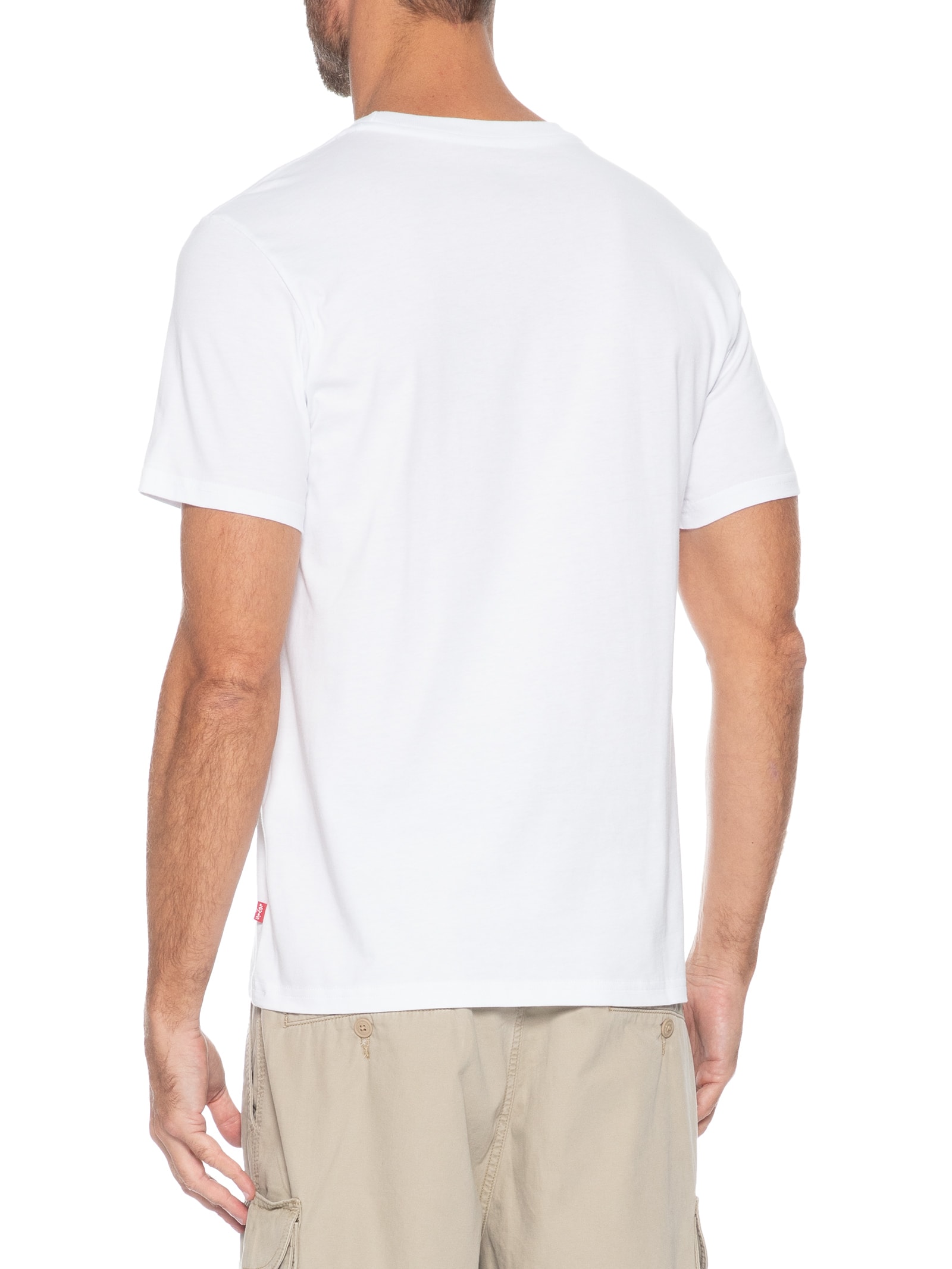 Camiseta Masculina Relaxed Fit Two Horse Branco Levi's