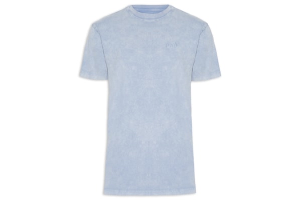 Camiseta Masculina Relaxed Fit Vintage Red Tab - Azul