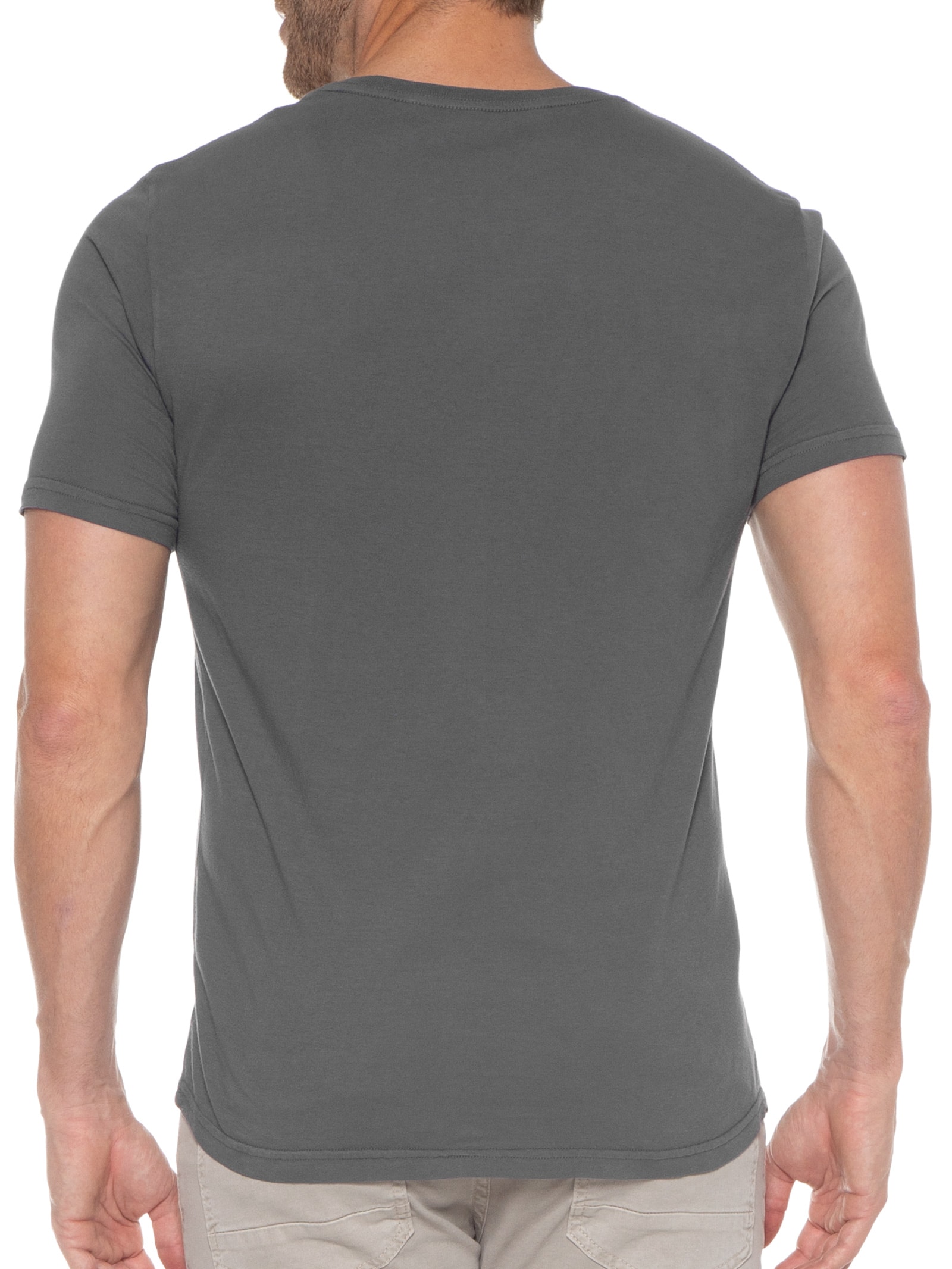 Camiseta Masculina Repense No Ombro Cinza King&joe