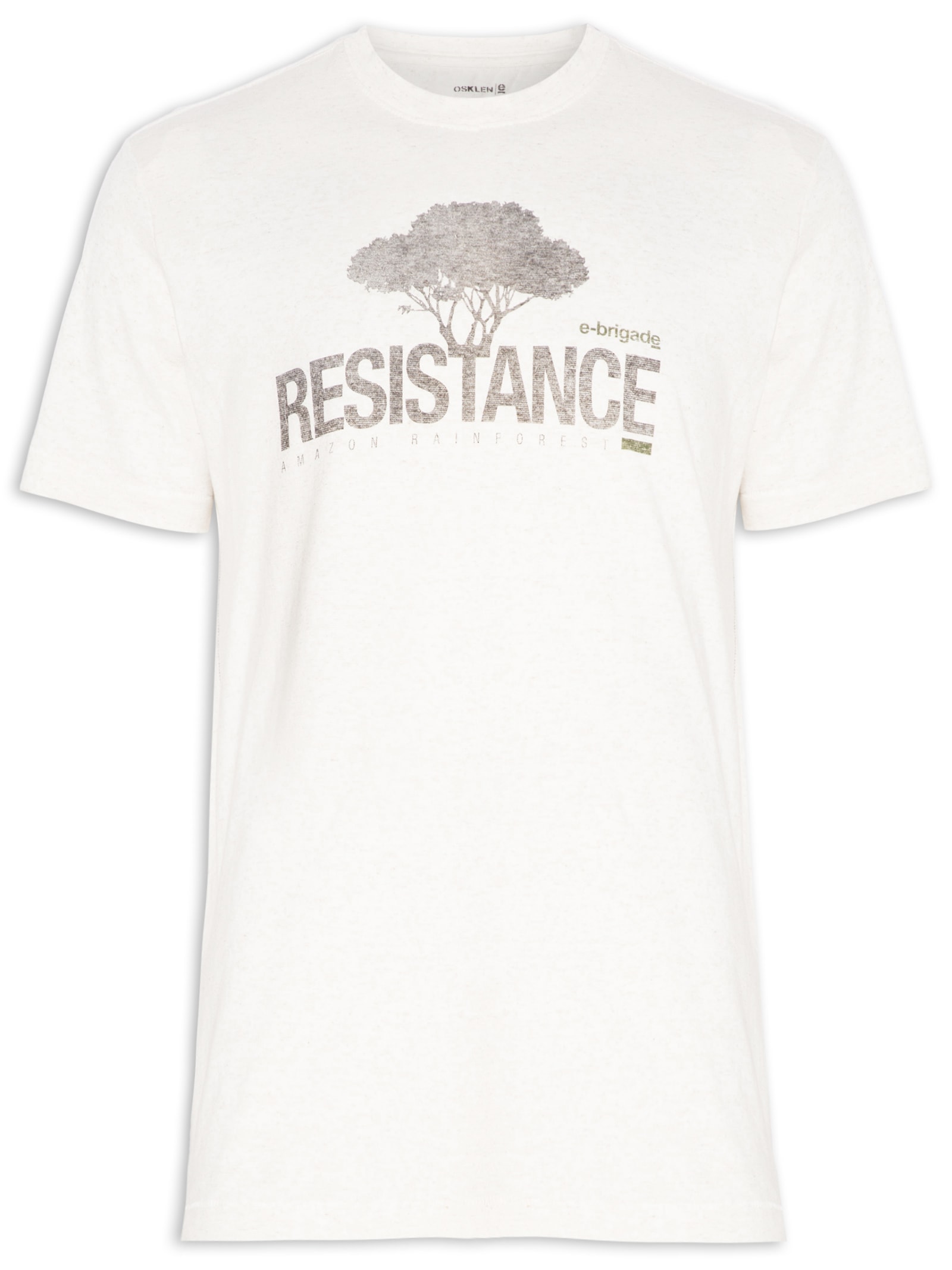 Camiseta Masculina Resistance Bege  Osklen