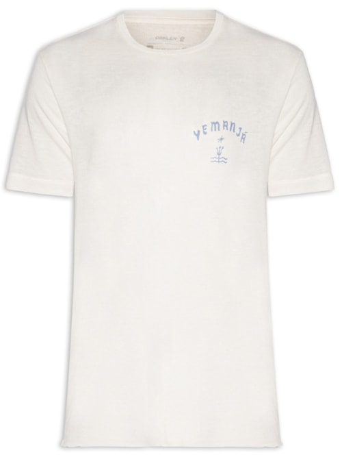 Camiseta Masculina Retro Yemanja Light Linen – Branco