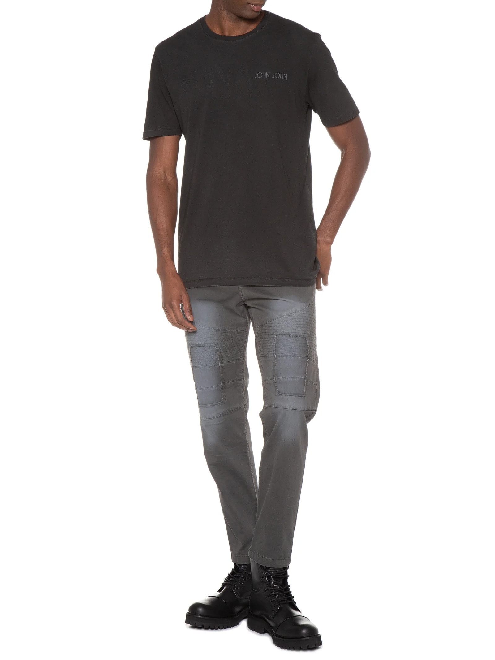 Camiseta Masculina Rg Jj Mike  Cinza John John