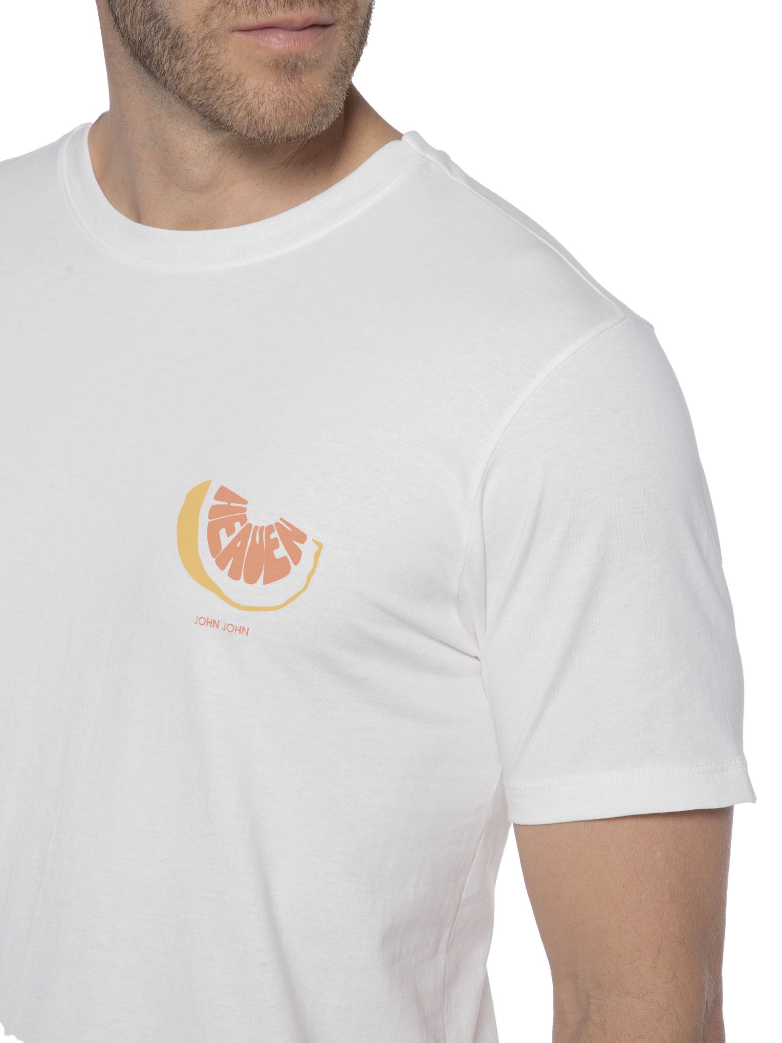 Camiseta Masculina Rg Orange Slice Off White John John