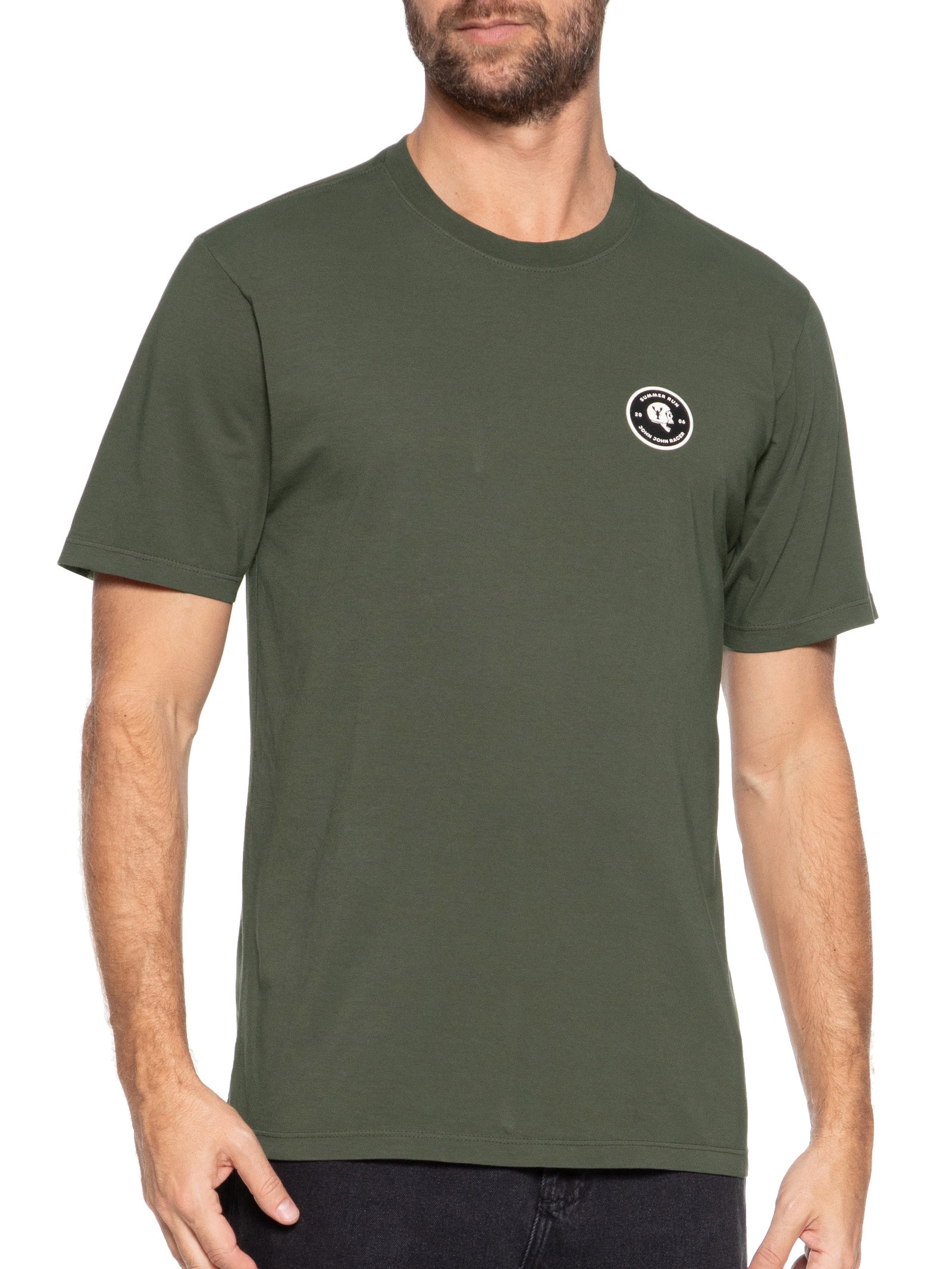 Camiseta Masculina Rg Skull Lobster Verde John John