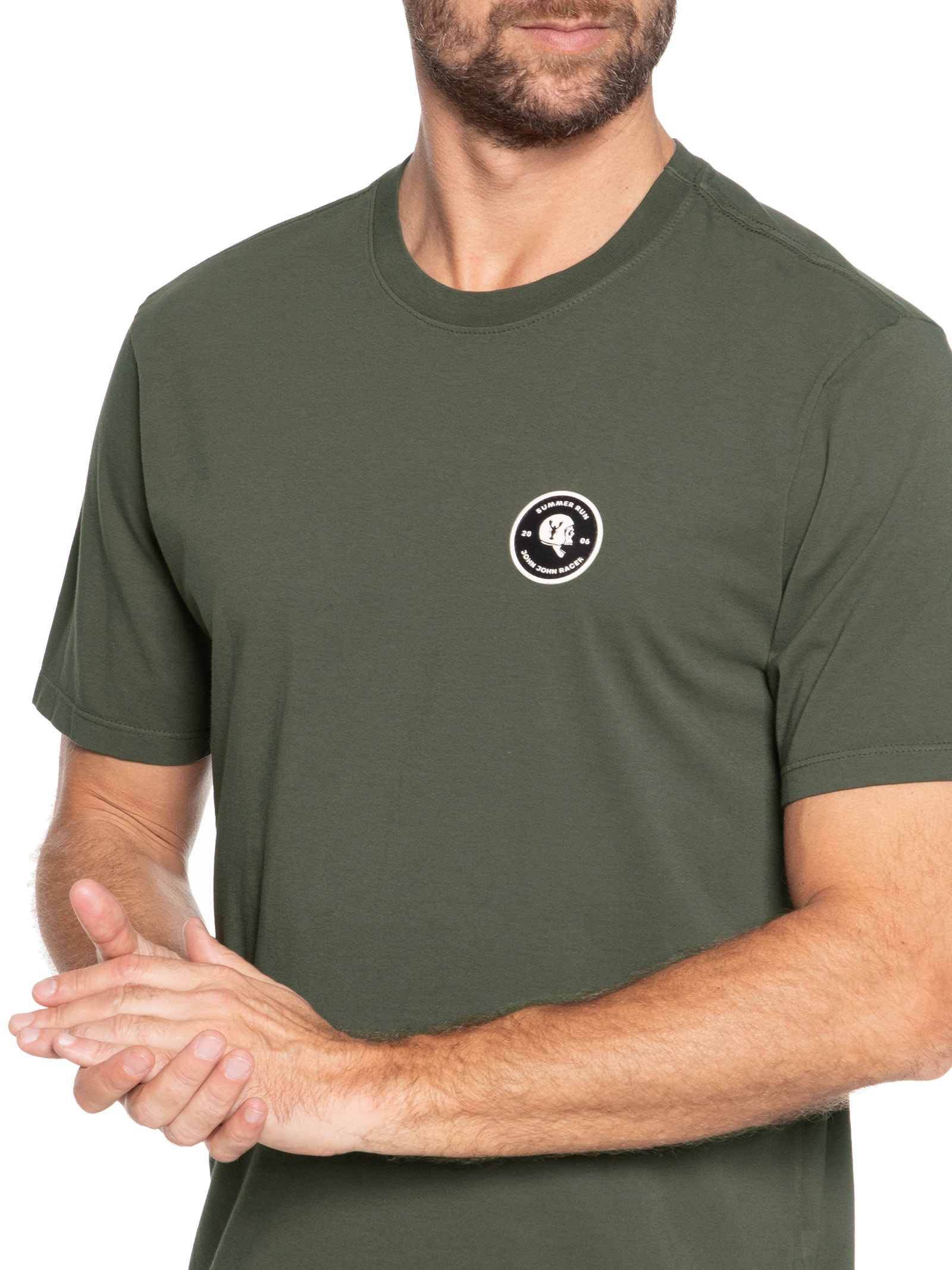 Camiseta Masculina Rg Skull Lobster Verde John John