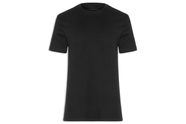 Camiseta Masculina Ribana Logo Monograma - Preto