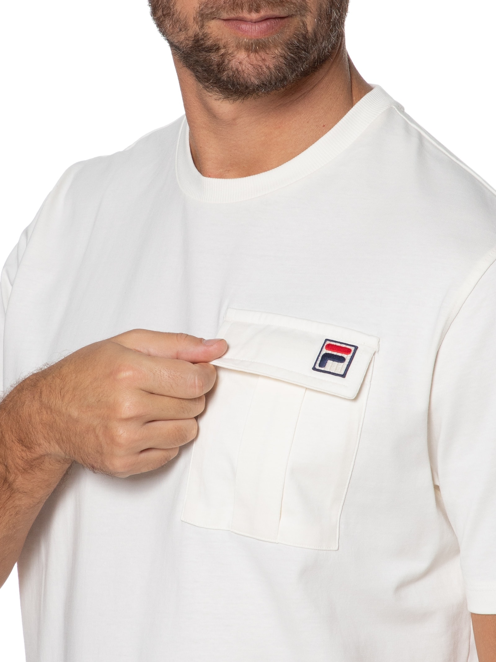 Camiseta Masculina Riggs Bege Fila