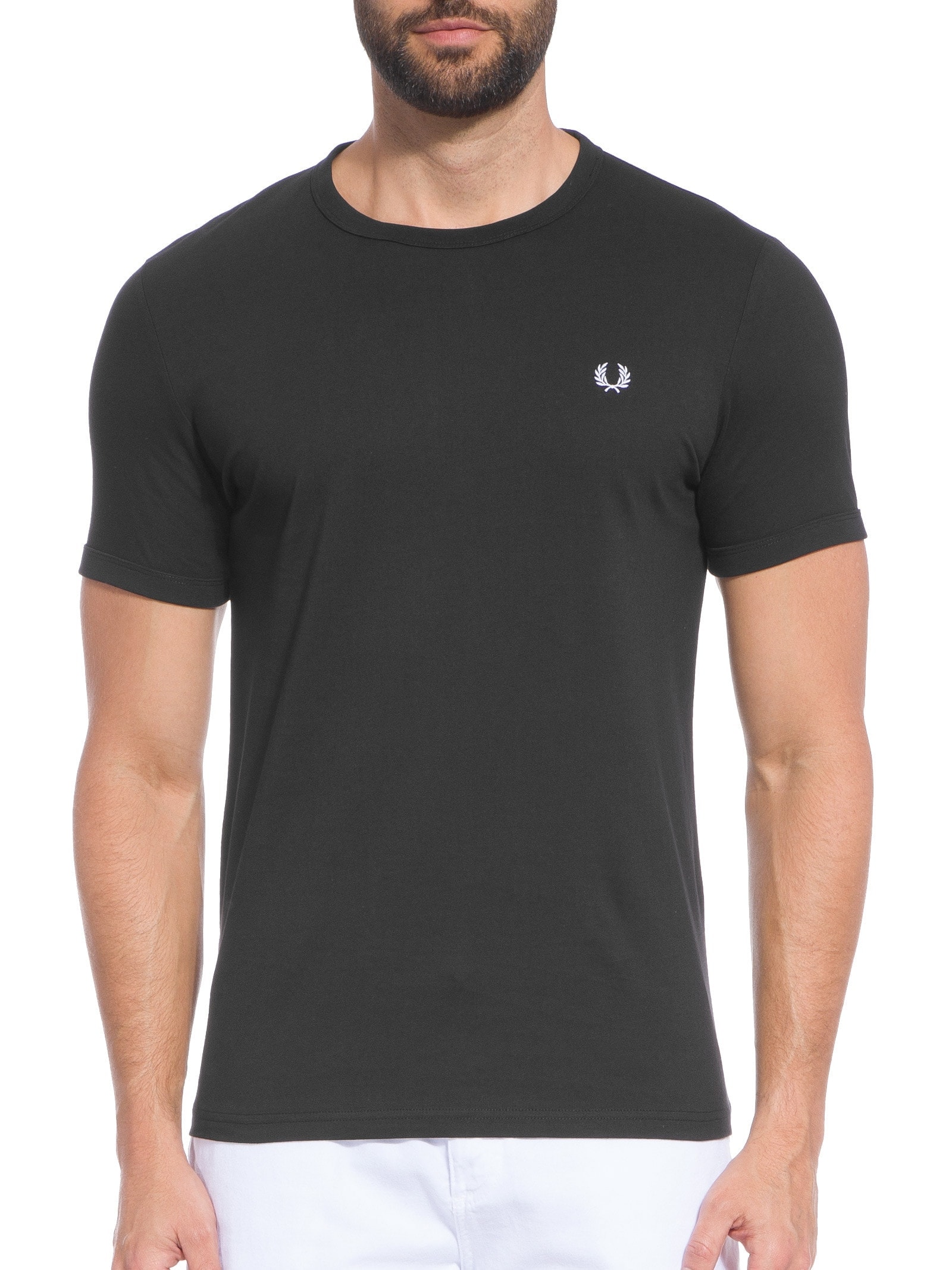 Camiseta Masculina Ringer Preto Fred Perry
