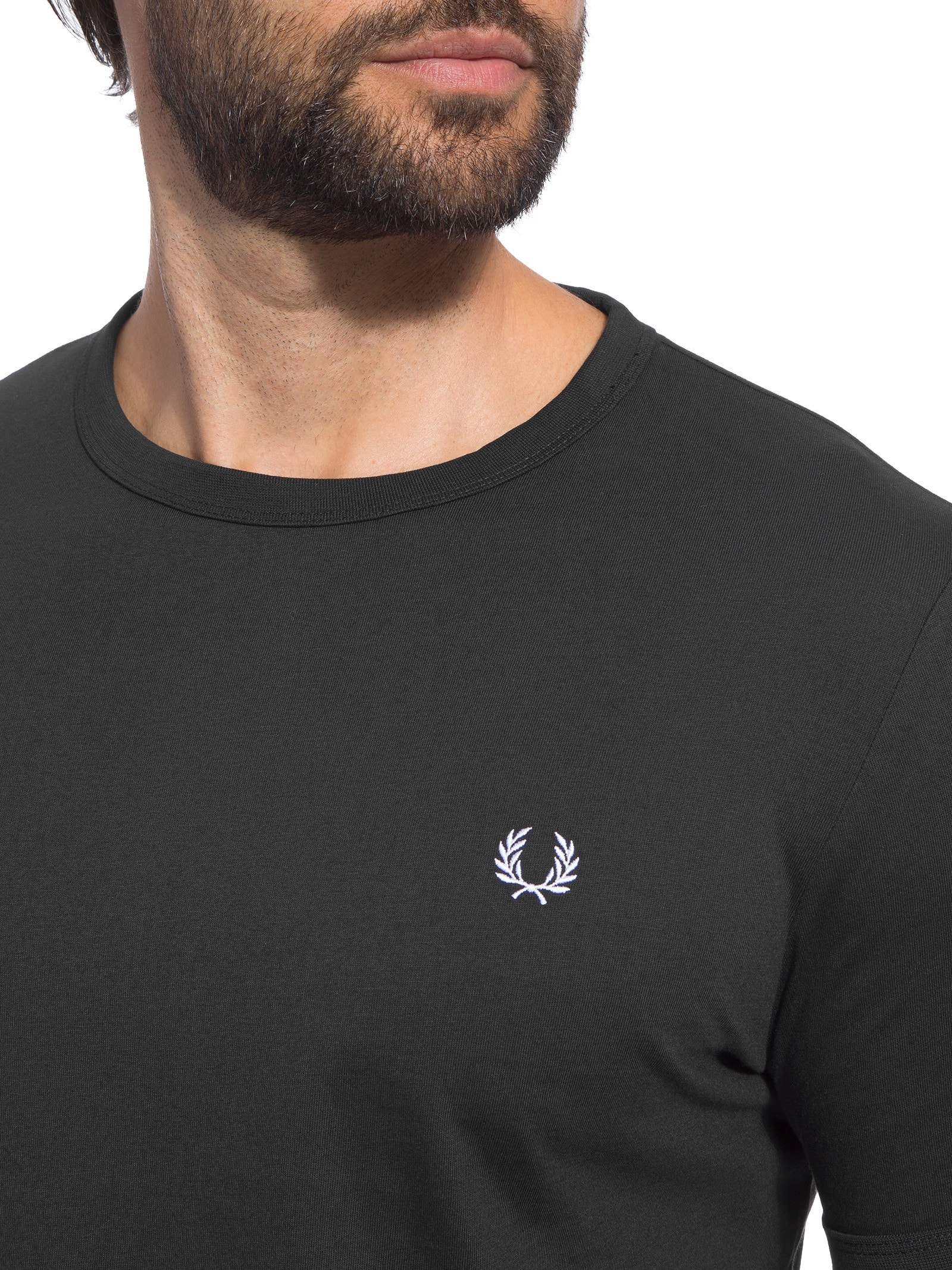 Camiseta Masculina Ringer Preto Fred Perry