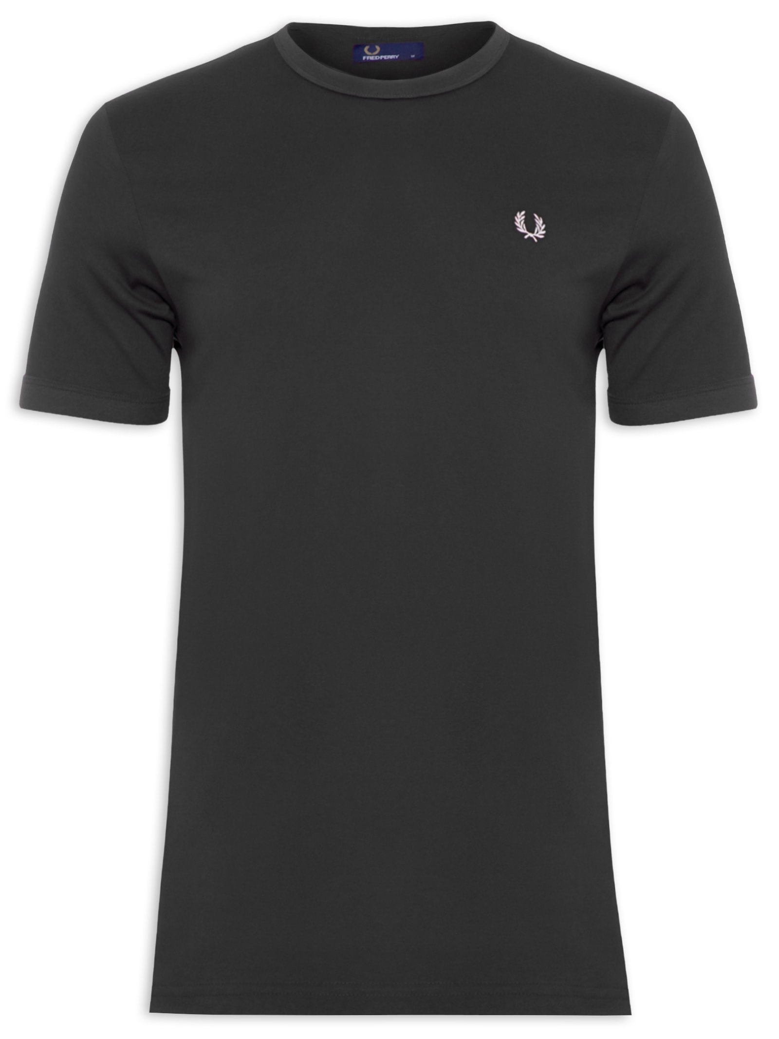 Camiseta Masculina Ringer Preto Fred Perry