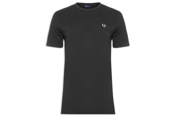 Camiseta Masculina Ringer - Preto