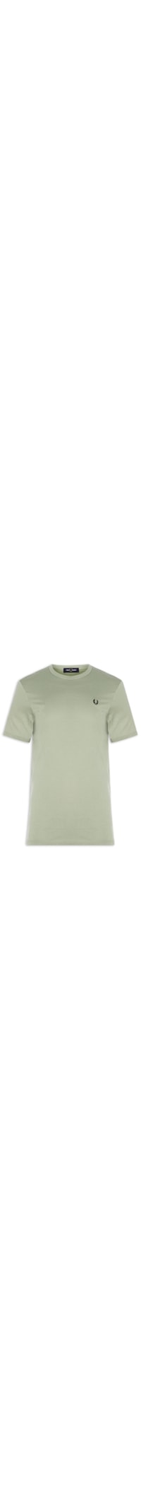 Camiseta Masculina Ringer Regular fit em Algodão – Verde