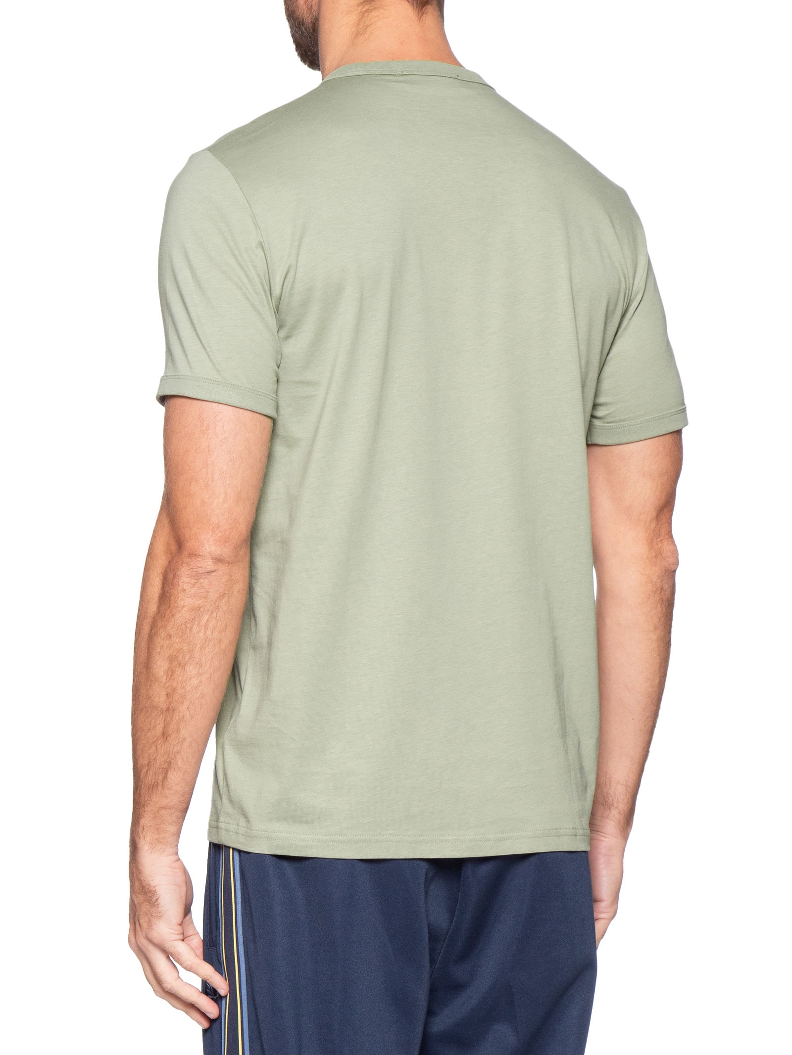 Camiseta Masculina Ringer Regular fit em Algodão – Verde Fred Perry