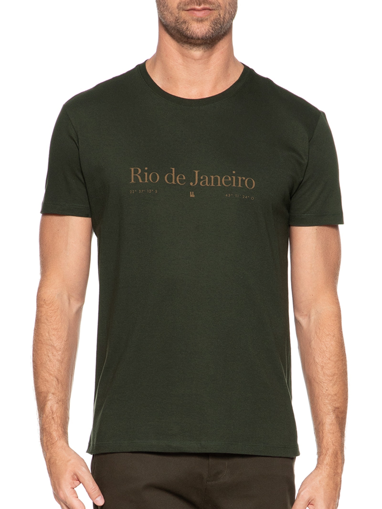 Camiseta Masculina Rio De Janeiro Verde Foxton