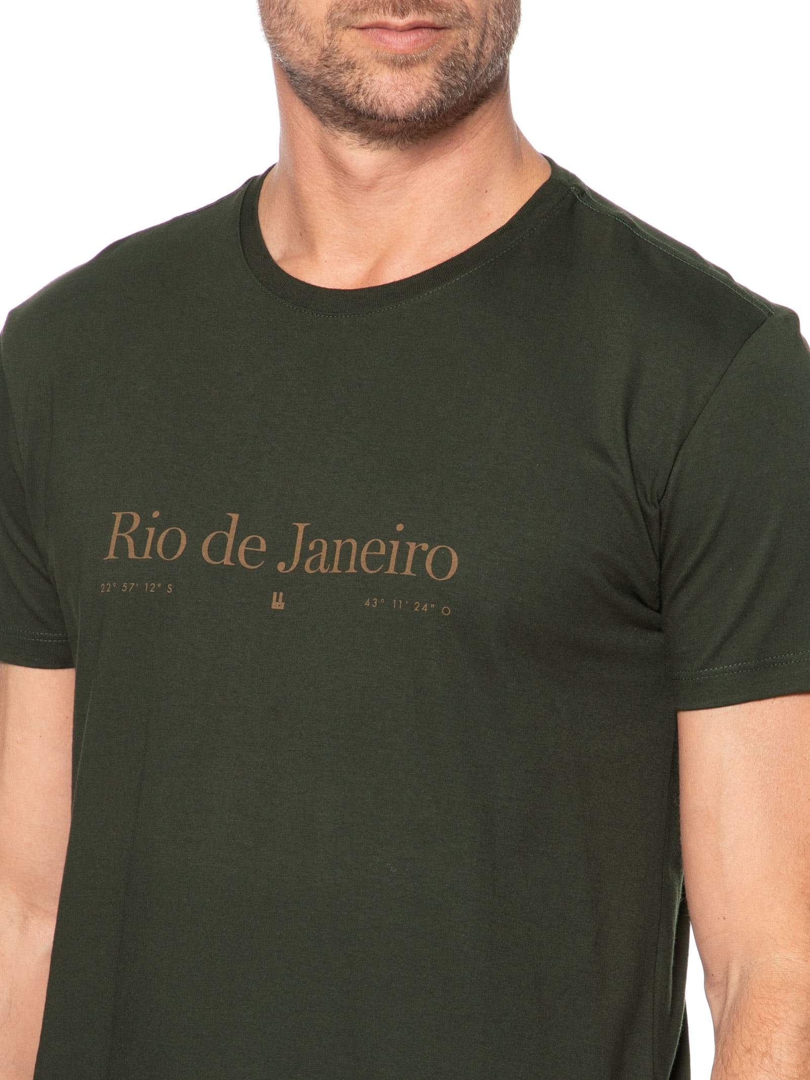 Camiseta Masculina Rio De Janeiro Verde Foxton